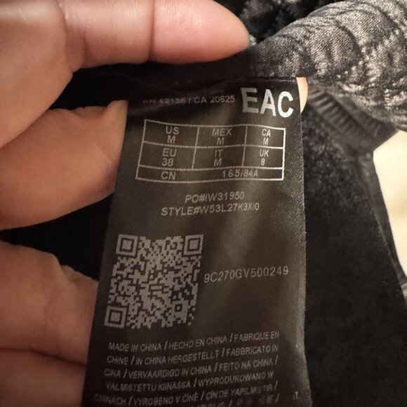 Guess Womens Black Textured Faux Leather Coat Size‎ M - Picture 9 of 10